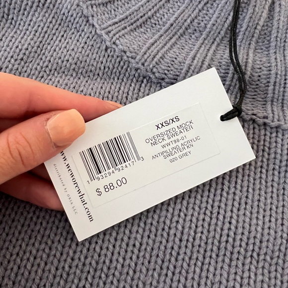 WeWoreWhat oversized mock neck sweater - Picture 6 of 6